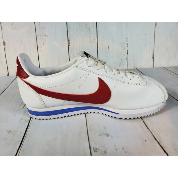 Nike Classic Cortez Forrest Gump Sneakers Women's Size 6 White Red Blue - Picture 5 of 10